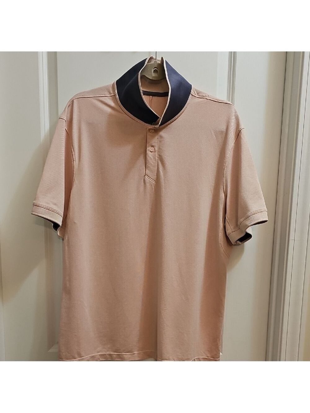 Men's Pink Short Sleeve Polo Shirt